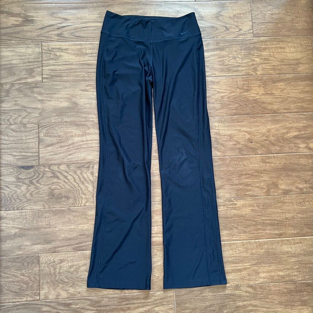 Nike Dri-Fit Power Classic Training Pants Size M Black Wide Leg